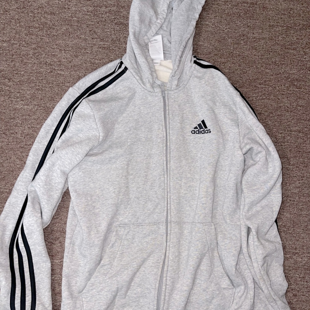 Men’s Adidas hoodie Black and Grey